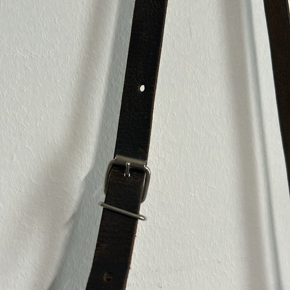 Vintage Artisan Handtooled‎ Leather Purse from Mexico Buckle Close 9” x 8 “ - Picture 5 of 16